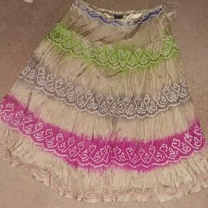 Beautiful Silk embellished maxi skirt